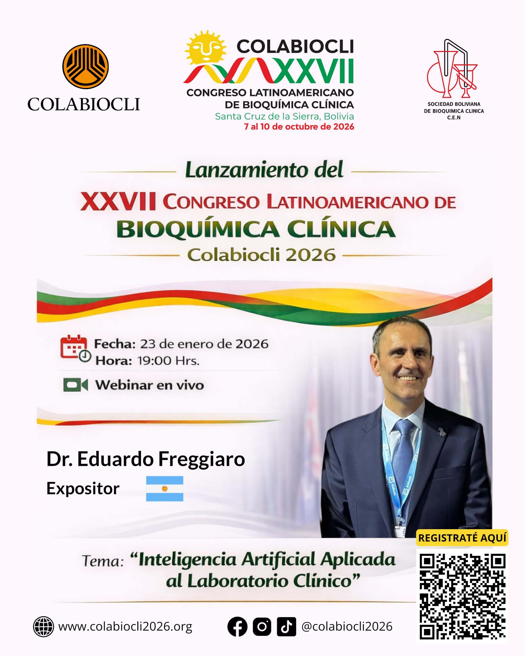 Lanzamiento Oficial: Webinar sobre IA en el Laboratorio Clínico